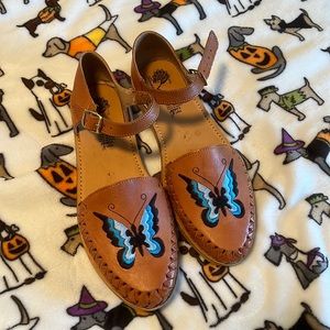 Blue Butterfly Huarache Sandel